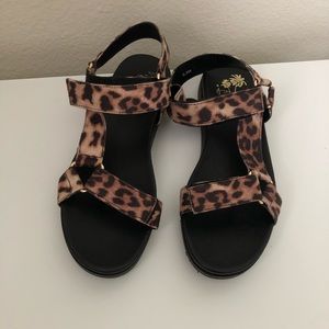 Leopard sandals